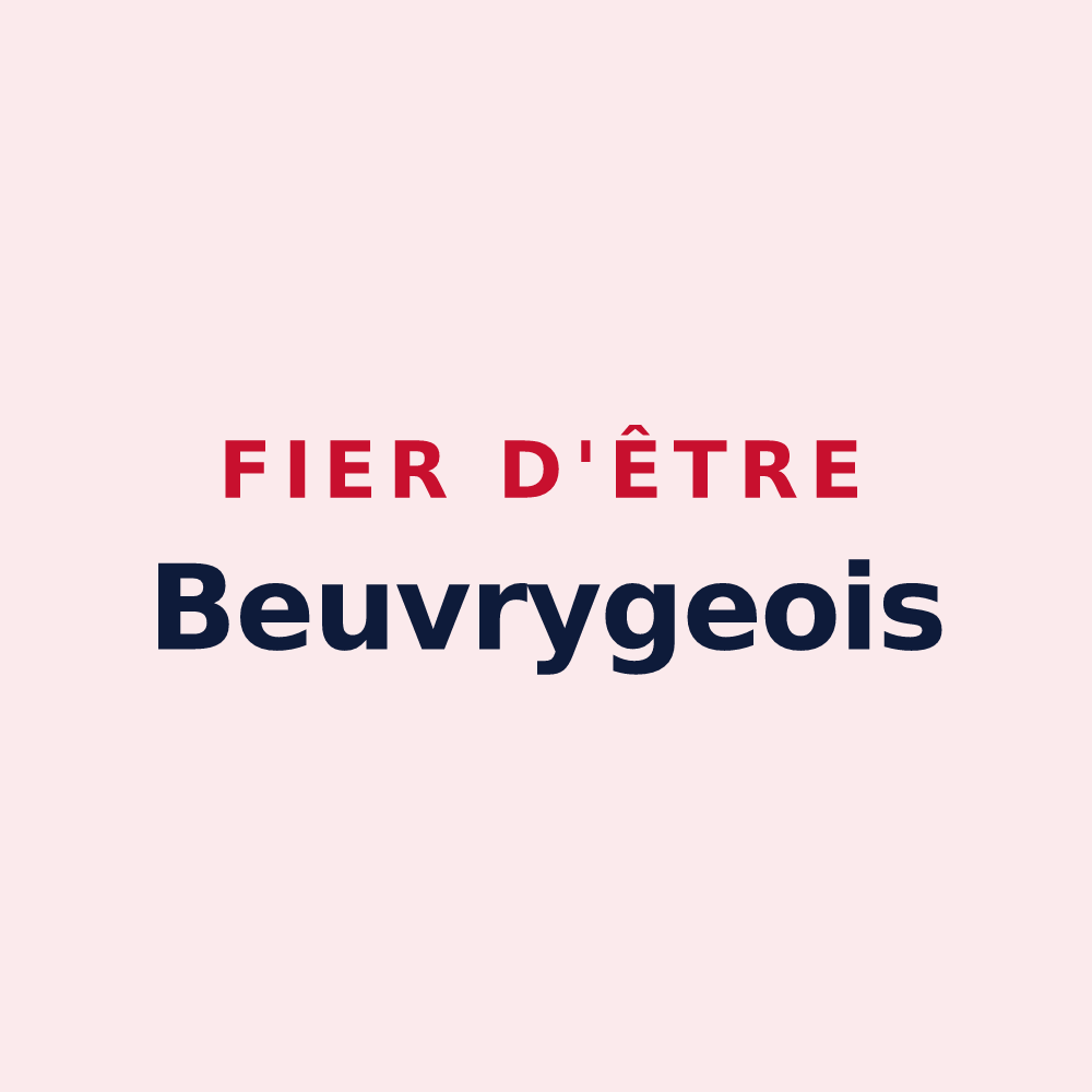 Magnet « Fier d'être Beuvrygeois » — design pour Beuvry-la-Forêt