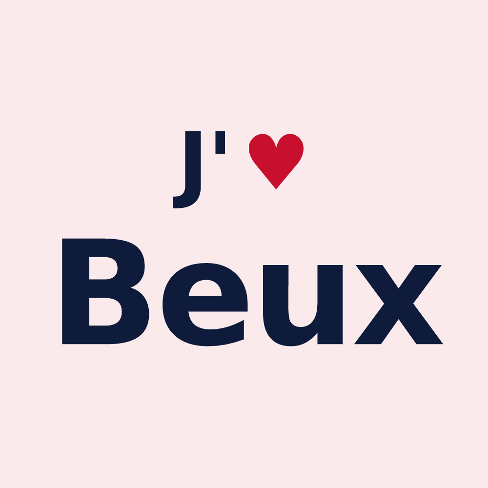 Magnet personnalisé Beux — design J'aime Beux