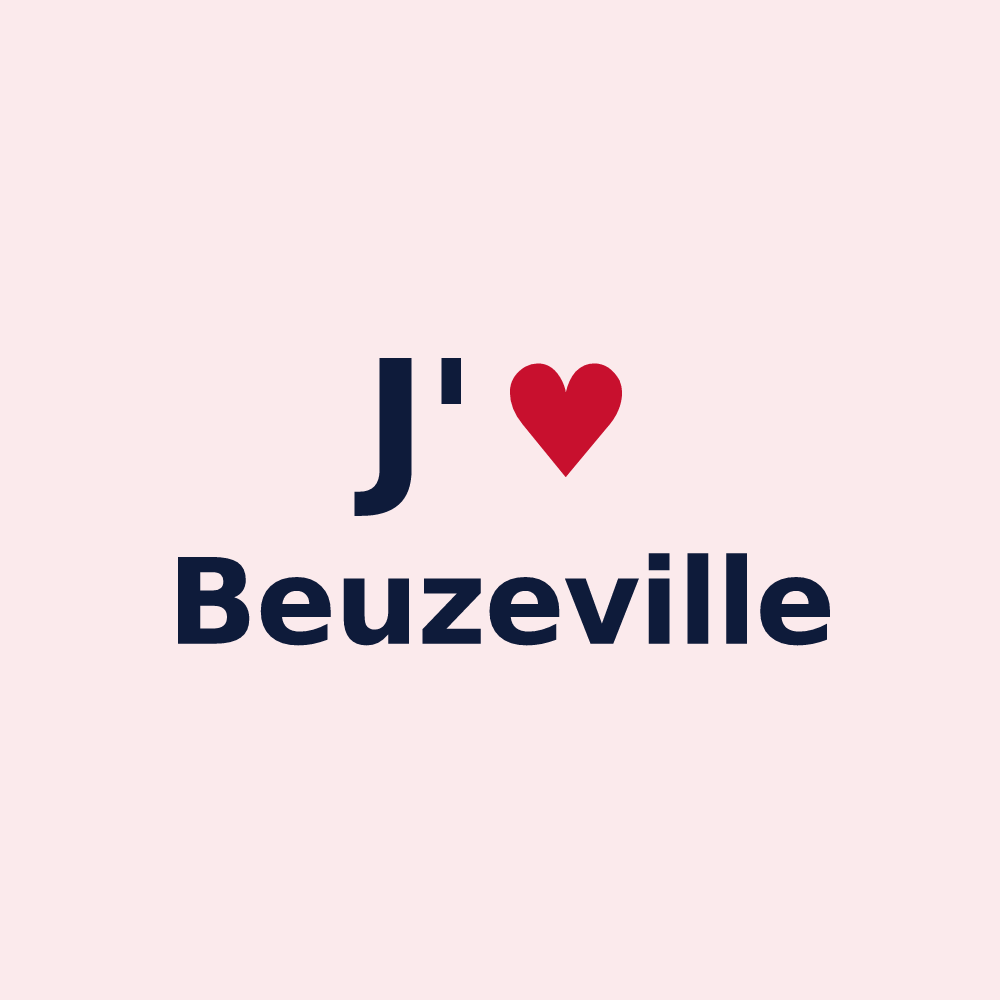 Magnet personnalisé Beuzeville — design J'aime Beuzeville