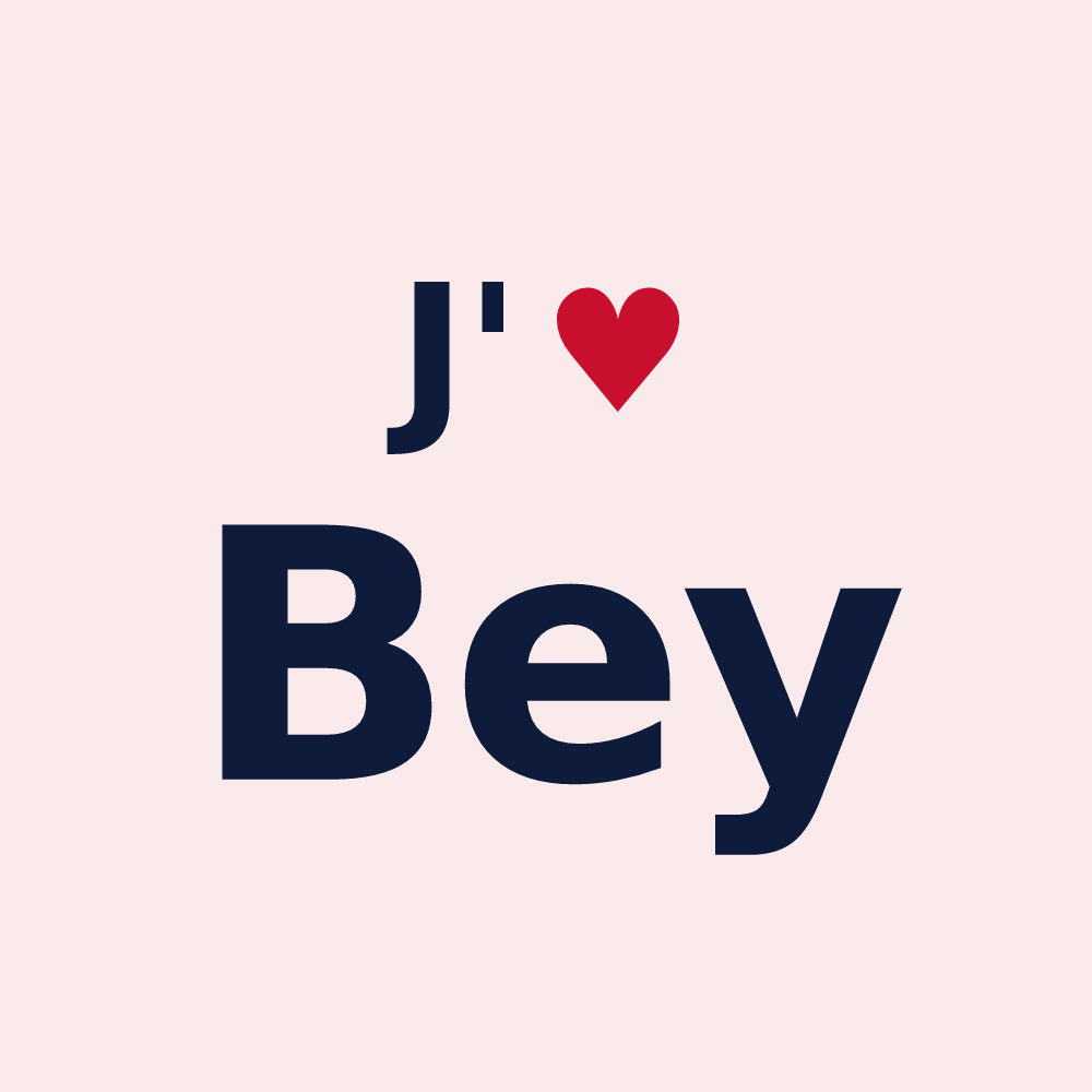 Magnet personnalisé Bey — design J'aime Bey