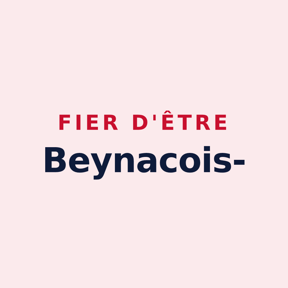 Magnet « Fier d'être Beynacois- » — design pour Beynac-et-Cazenac