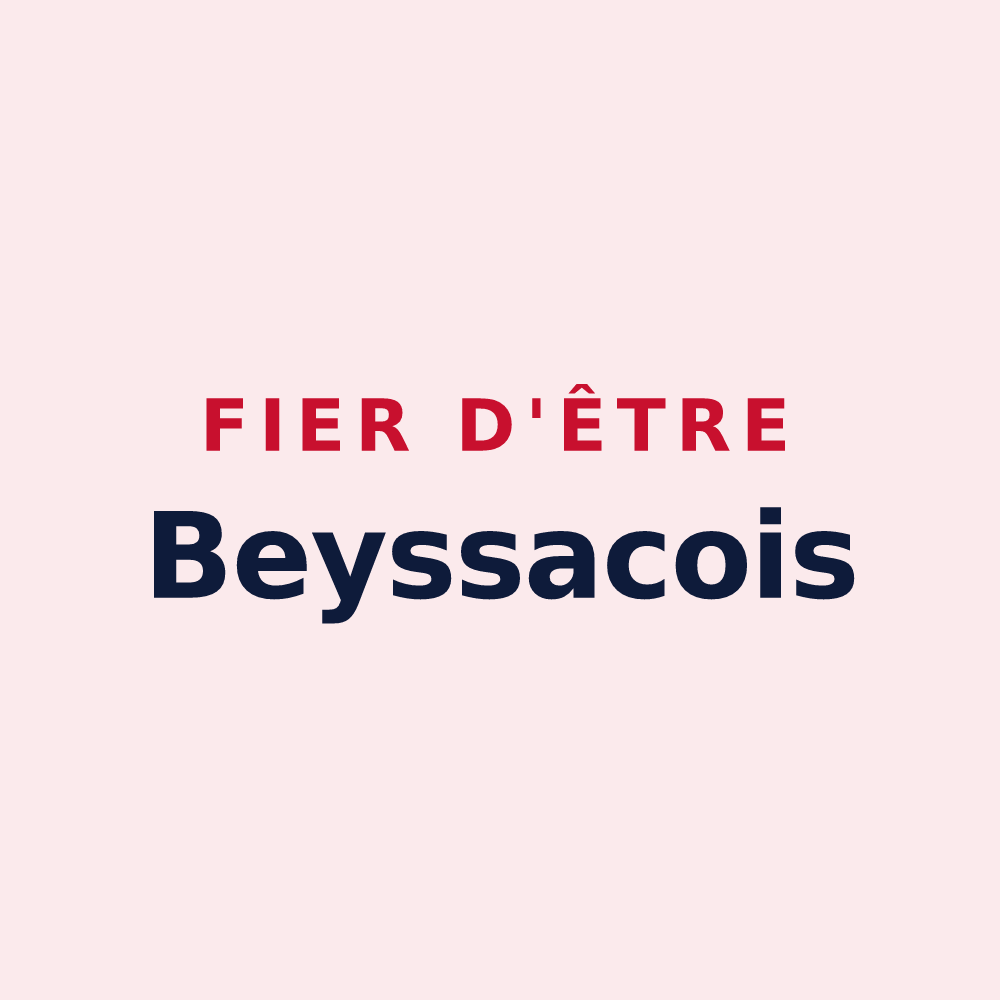 Magnet « Fier d'être Beyssacois » — design pour Beyssac