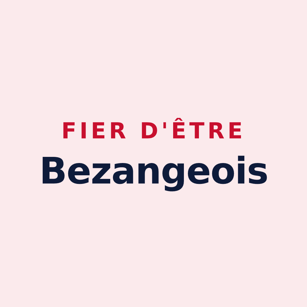 Magnet « Fier d'être Bezangeois » — design pour Bezange-la-Petite