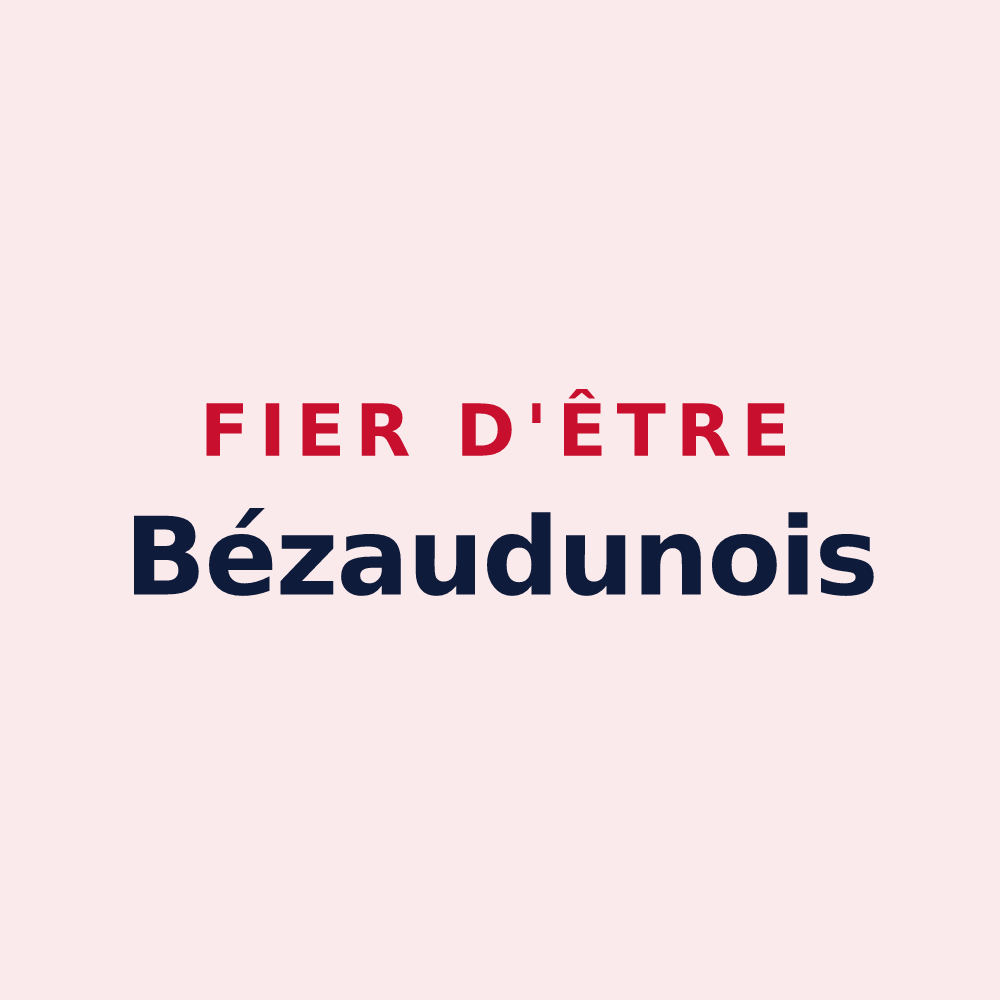 Magnet « Fier d'être Bézaudunois » — design pour Bézaudun-sur-Bîne