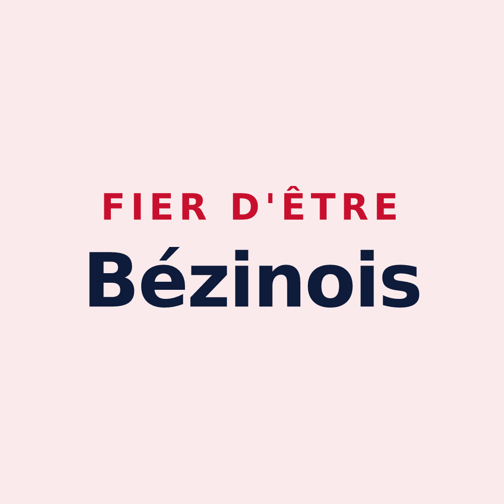 Magnet « Fier d'être Bézinois » — design pour Bezins-Garraux