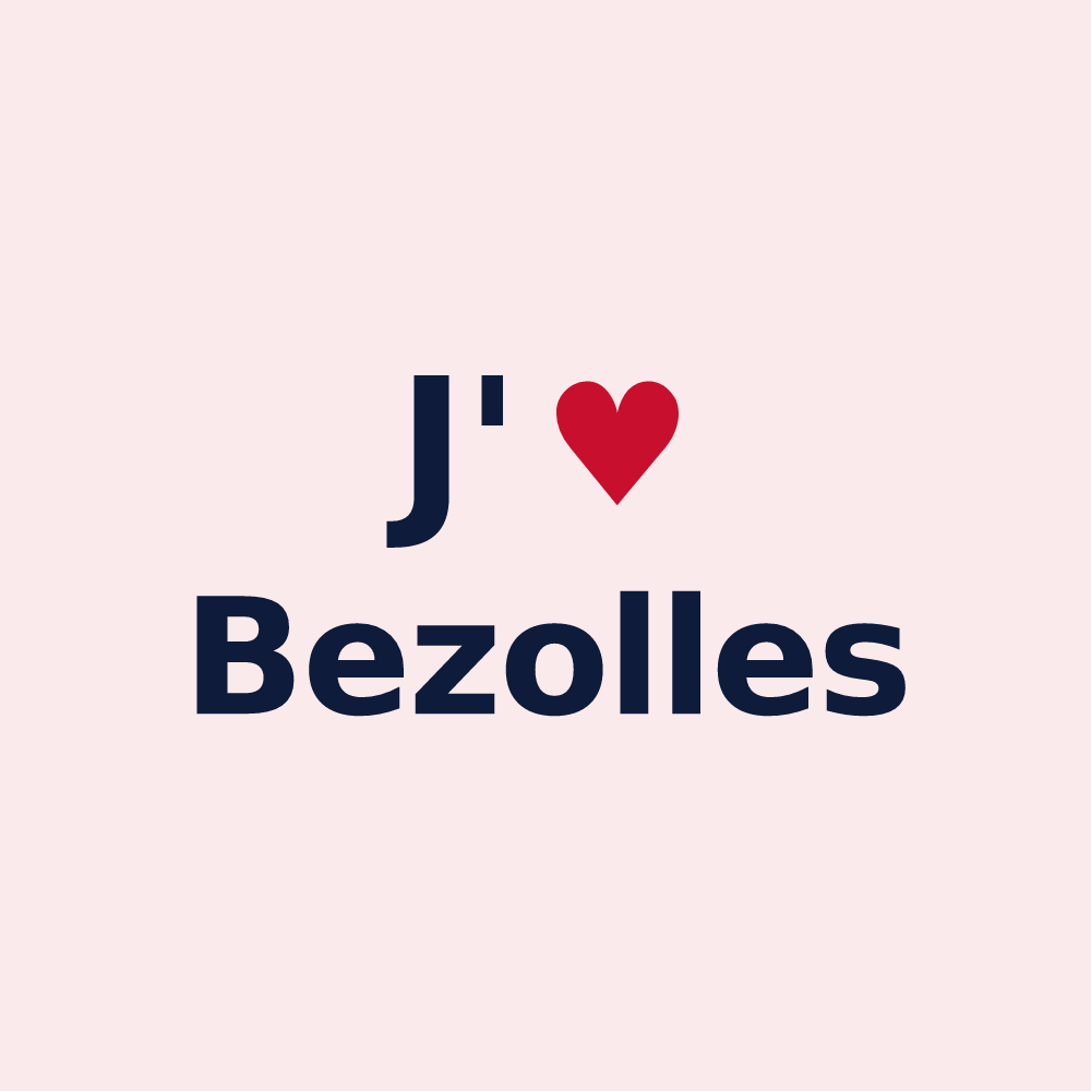 Magnet personnalisé Bezolles — design J'aime Bezolles