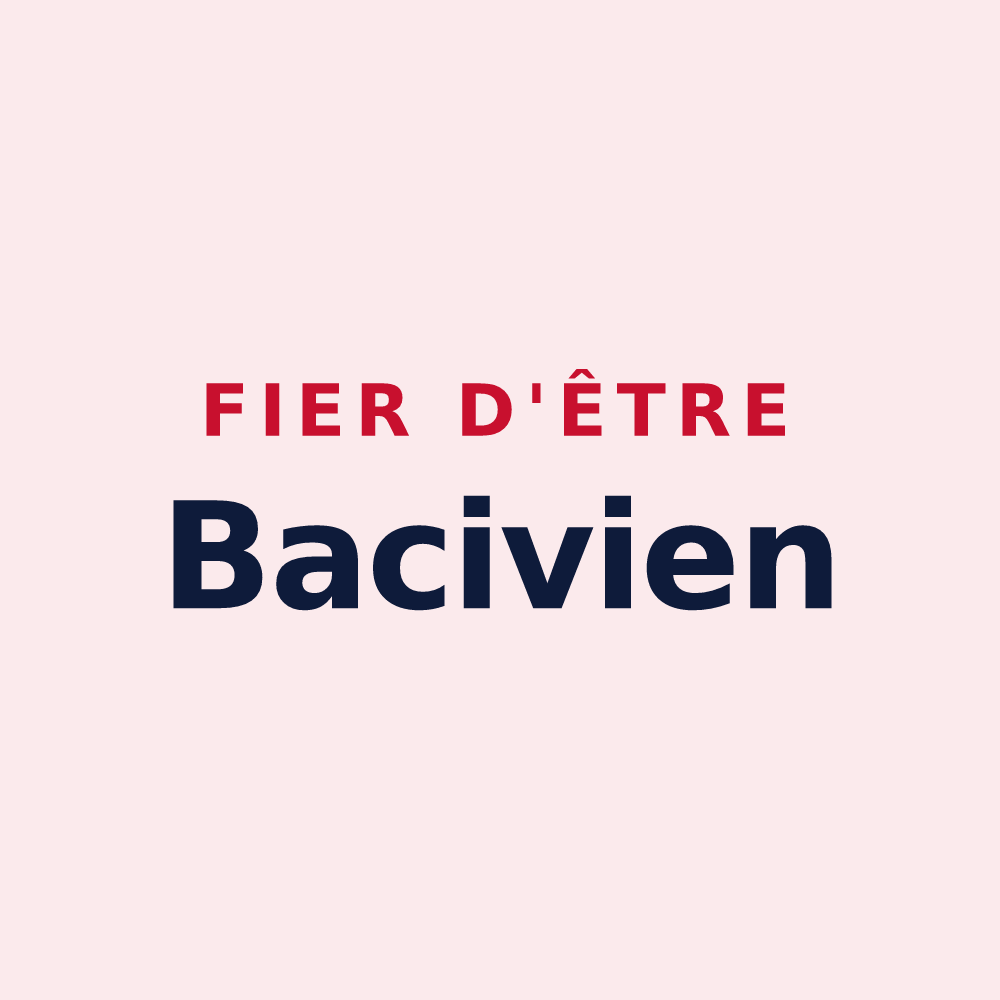 Magnet « Fier d'être Bacivien » — design pour Bézu-la-Forêt