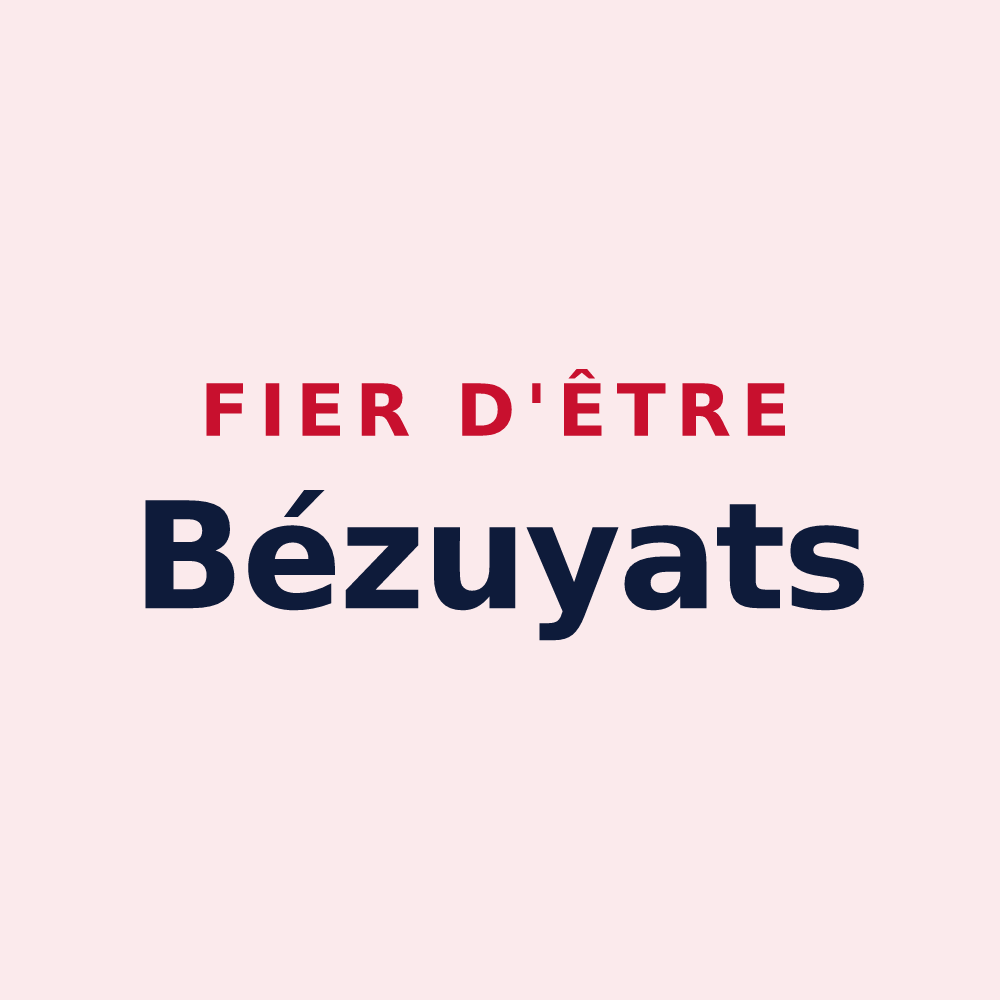 Magnet « Fier d'être Bézuyats » — design pour Bézu-le-Guéry