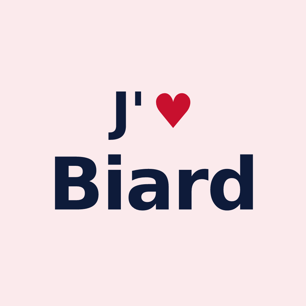 Magnet personnalisé Biard — design J'aime Biard