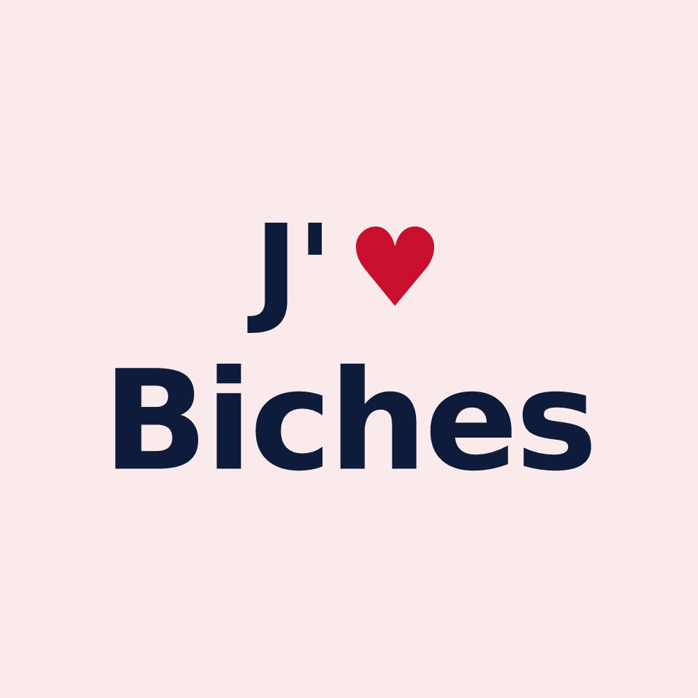 Magnet personnalisé Biches — design J'aime Biches