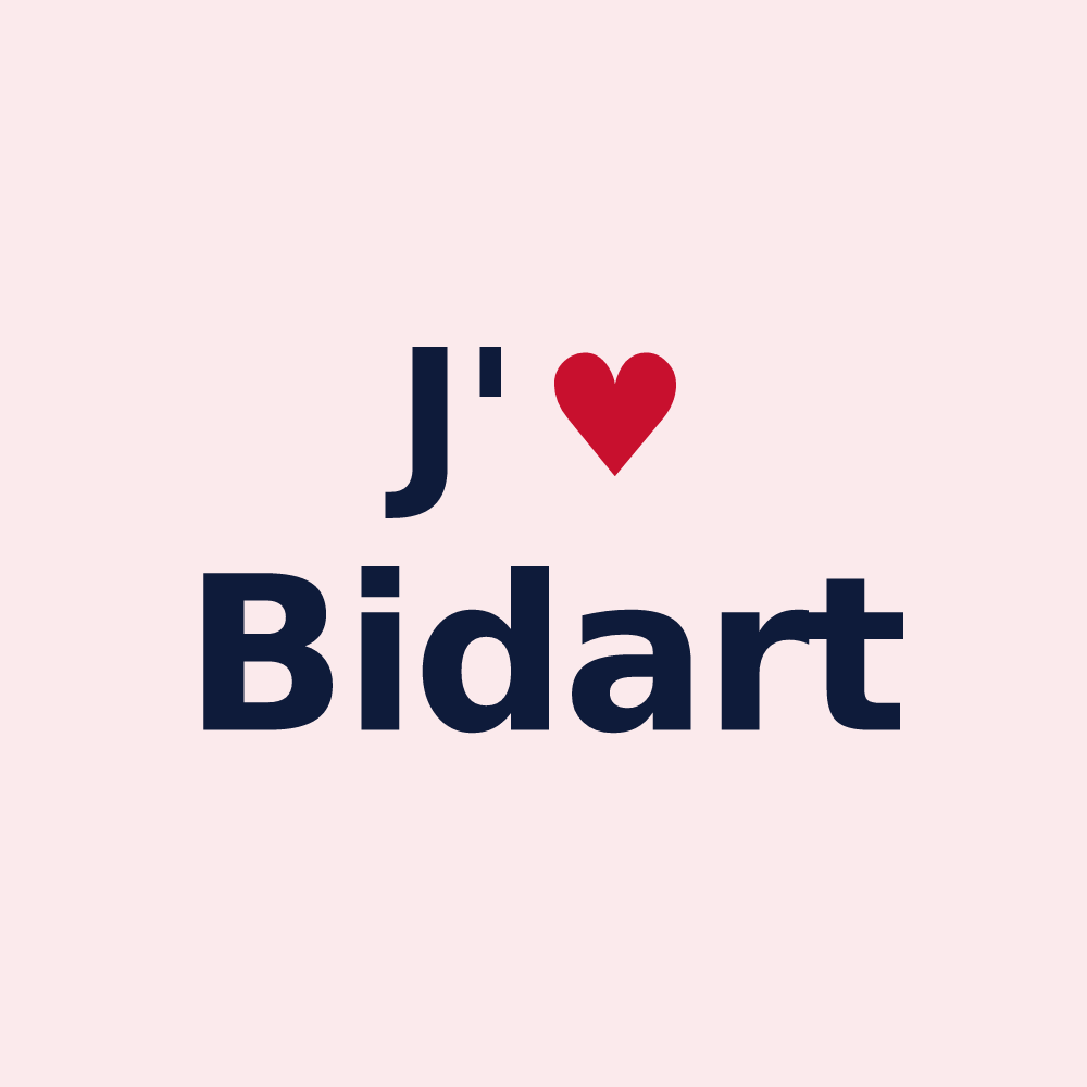 Magnet personnalisé Bidart — design J'aime Bidart