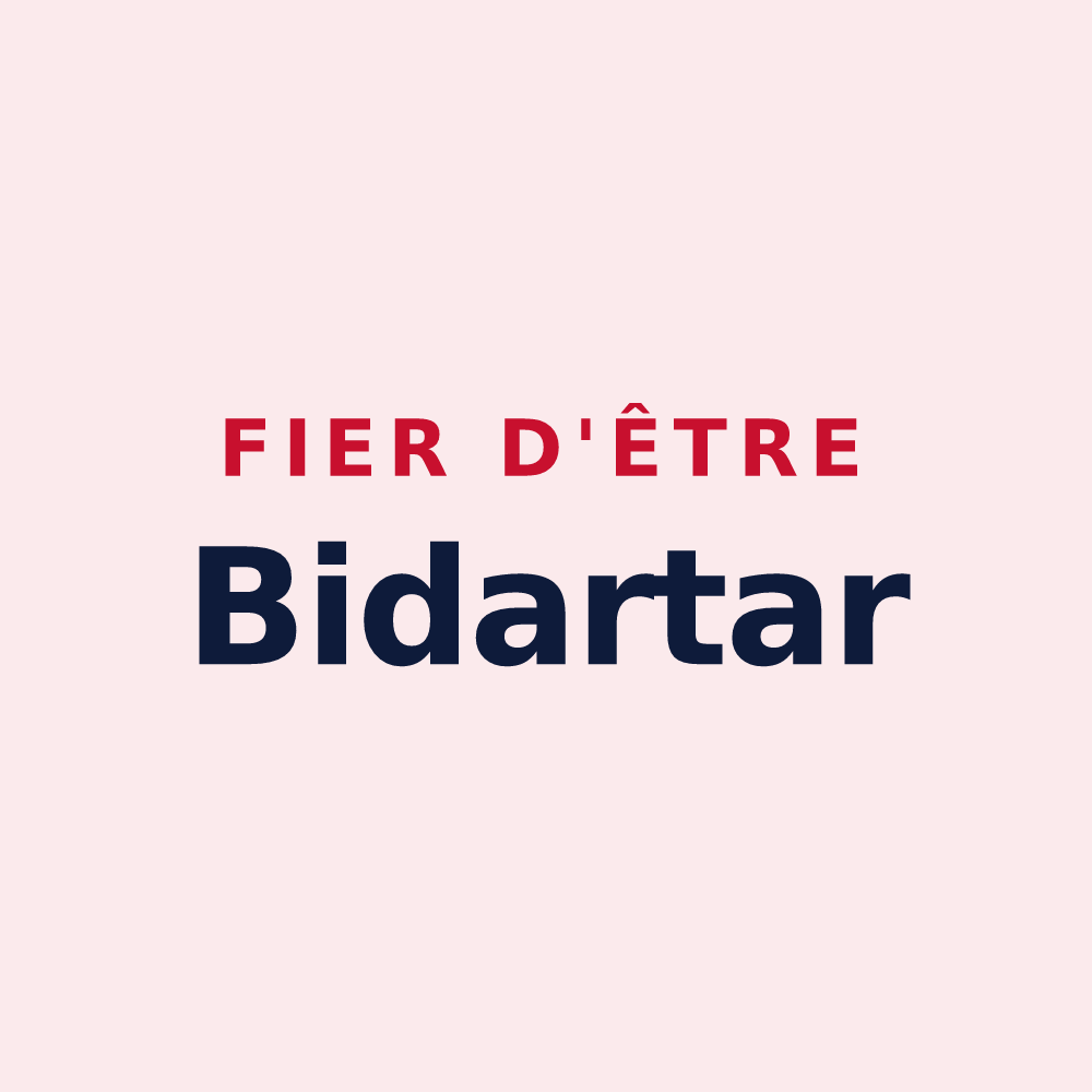 Magnet « Fier d'être Bidartar » — design pour Bidart