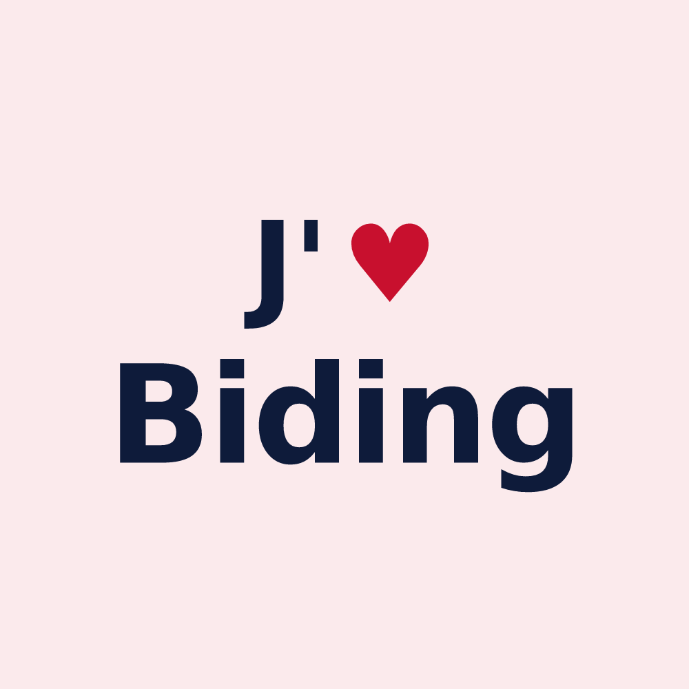Magnet personnalisé Biding — design J'aime Biding