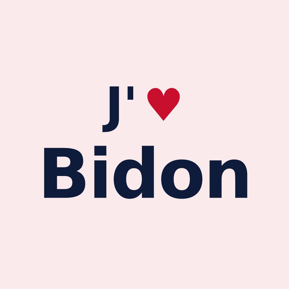 Magnet personnalisé Bidon — design J'aime Bidon