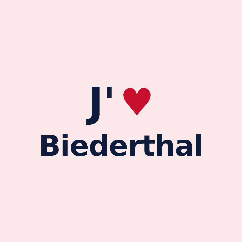 Magnet personnalisé Biederthal — design J'aime Biederthal