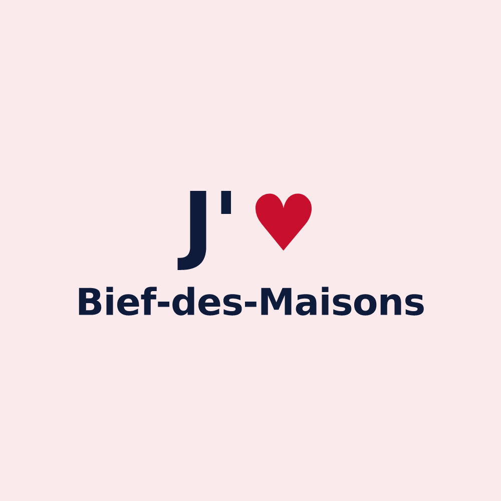 Magnet personnalisé Bief-des-Maisons — design J'aime Bief-des-Maisons