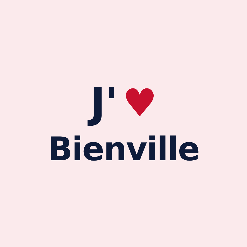 Magnet personnalisé Bienville — design J'aime Bienville