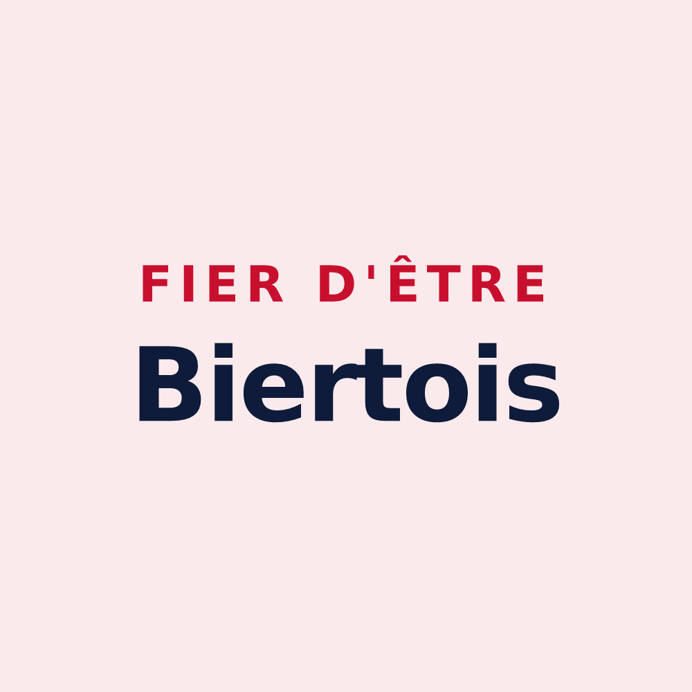 Magnet « Fier d'être Biertois » — design pour Biert