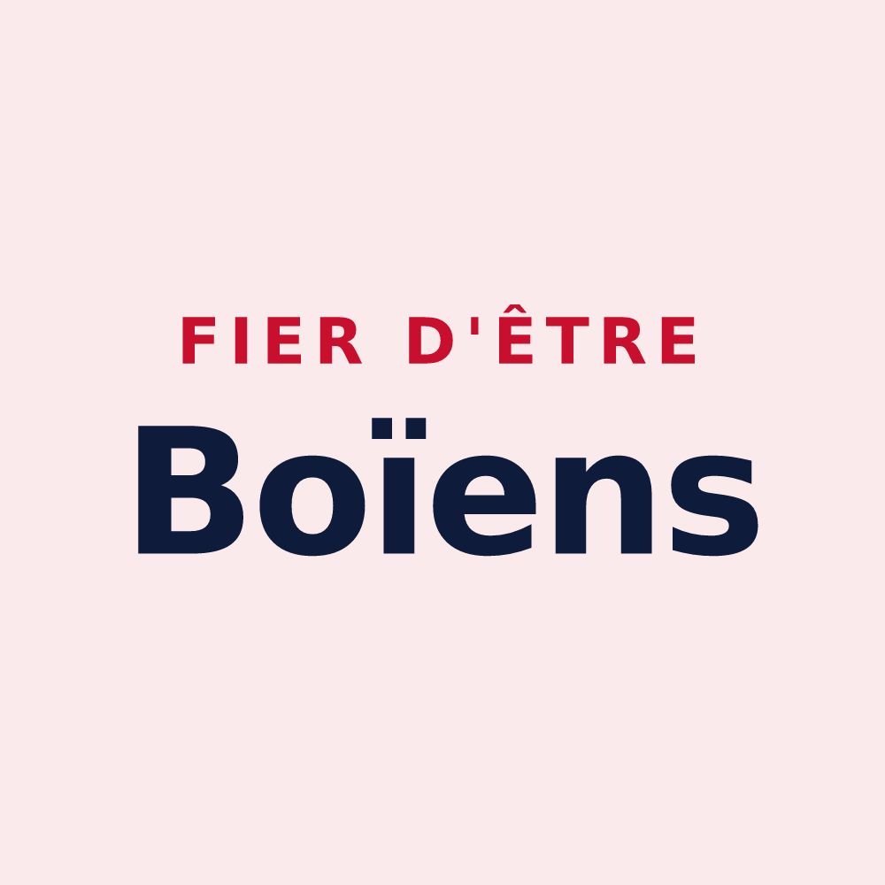 Magnet « Fier d'être Boïens » — design pour Biganos