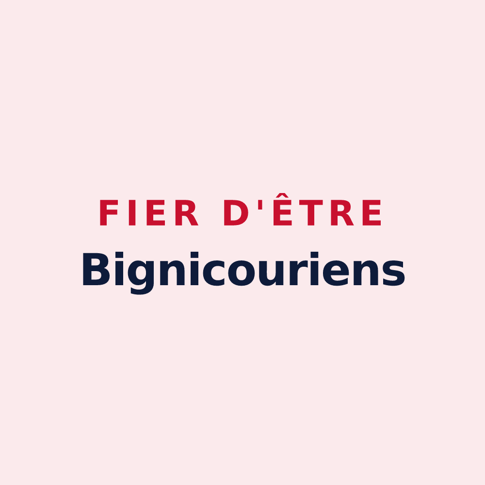 Magnet « Fier d'être Bignicouriens » — design pour Bignicourt-sur-Saulx