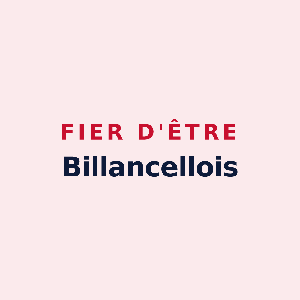 Magnet « Fier d'être Billancellois » — design pour Billancelles