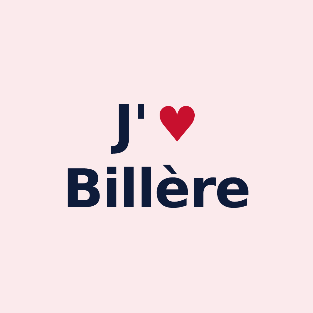 Magnet personnalisé Billère — design J'aime Billère