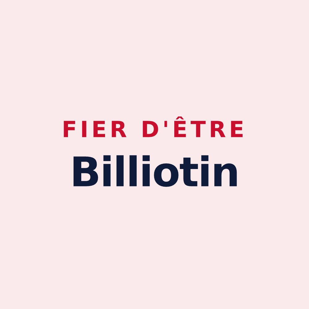 Magnet « Fier d'être Billiotin » — design pour Billiers