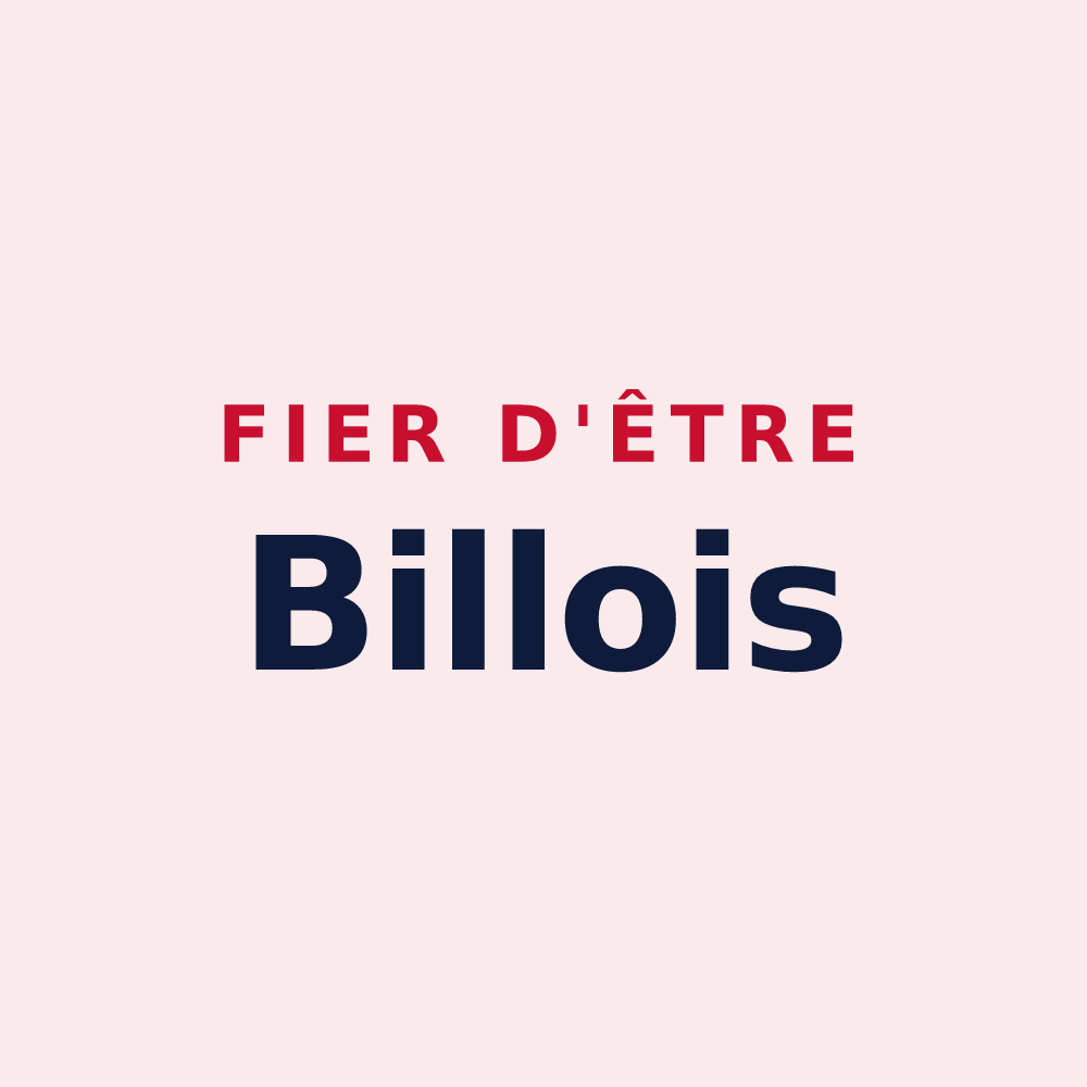 Magnet « Fier d'être Billois » — design pour Billy