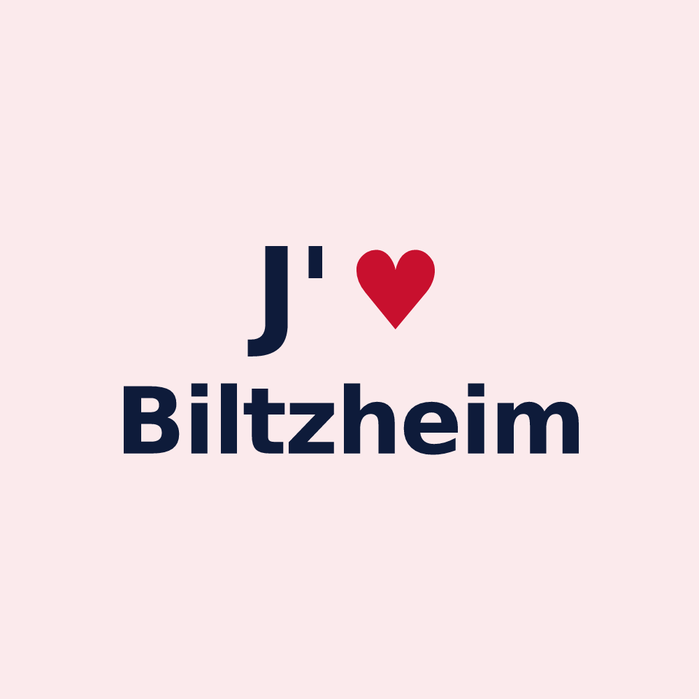 Magnet personnalisé Biltzheim — design J'aime Biltzheim