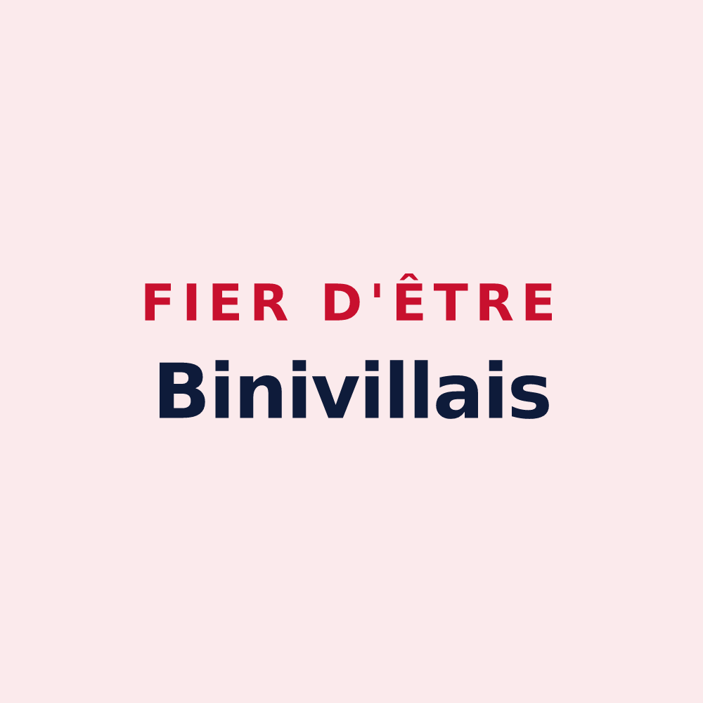 Magnet « Fier d'être Binivillais » — design pour Biniville