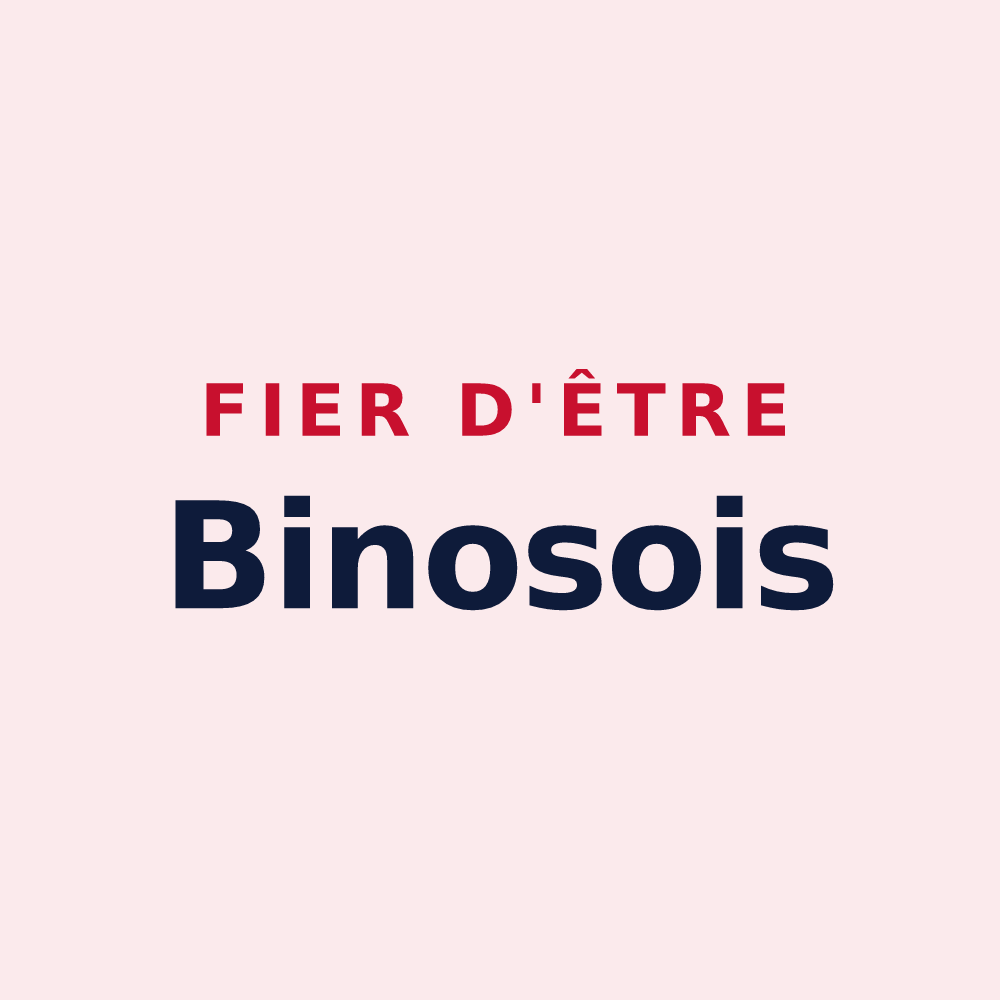 Magnet « Fier d'être Binosois » — design pour Binos