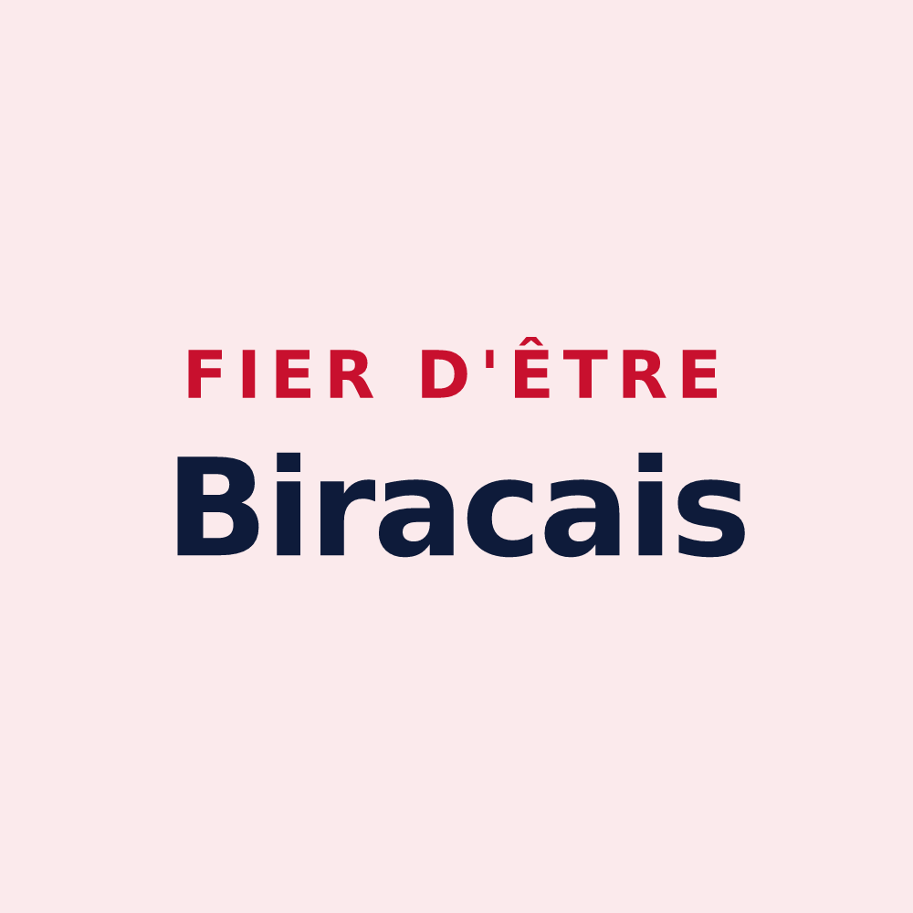 Magnet « Fier d'être Biracais » — design pour Birac-sur-Trec