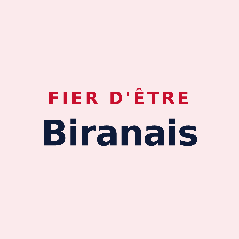Magnet « Fier d'être Biranais » — design pour Biran