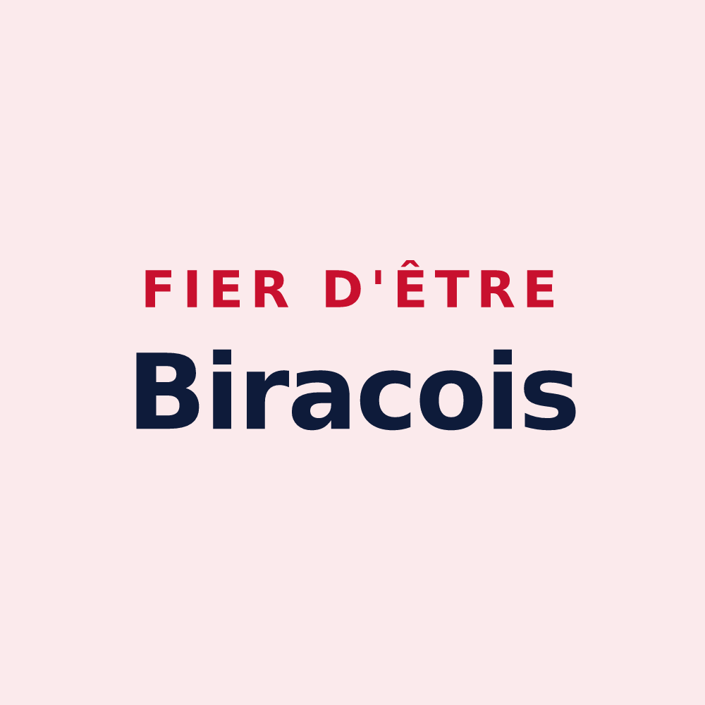 Magnet « Fier d'être Biracois » — design pour Biras