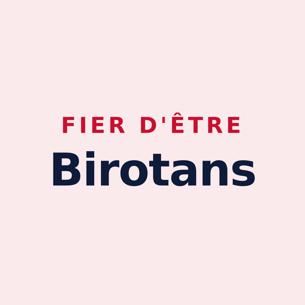 Magnet « Fier d'être Birotans » — design pour Birieux