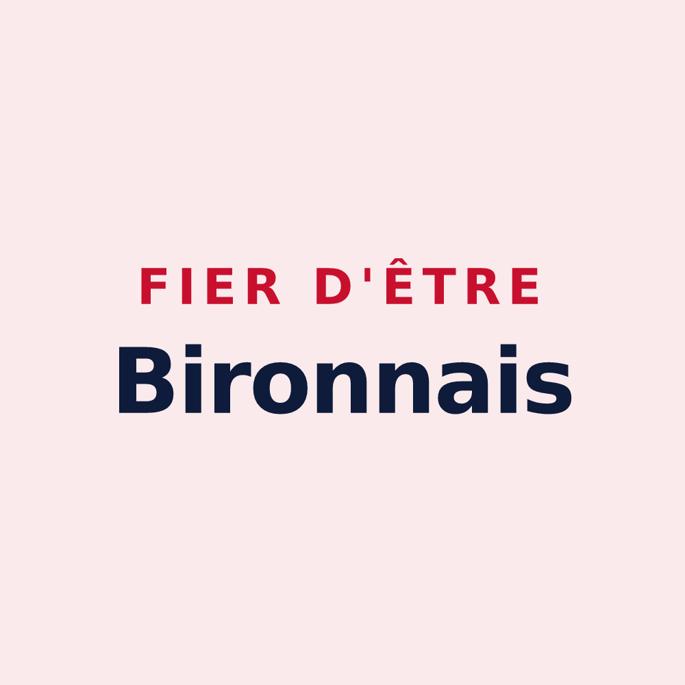 Magnet « Fier d'être Bironnais » — design pour Biron