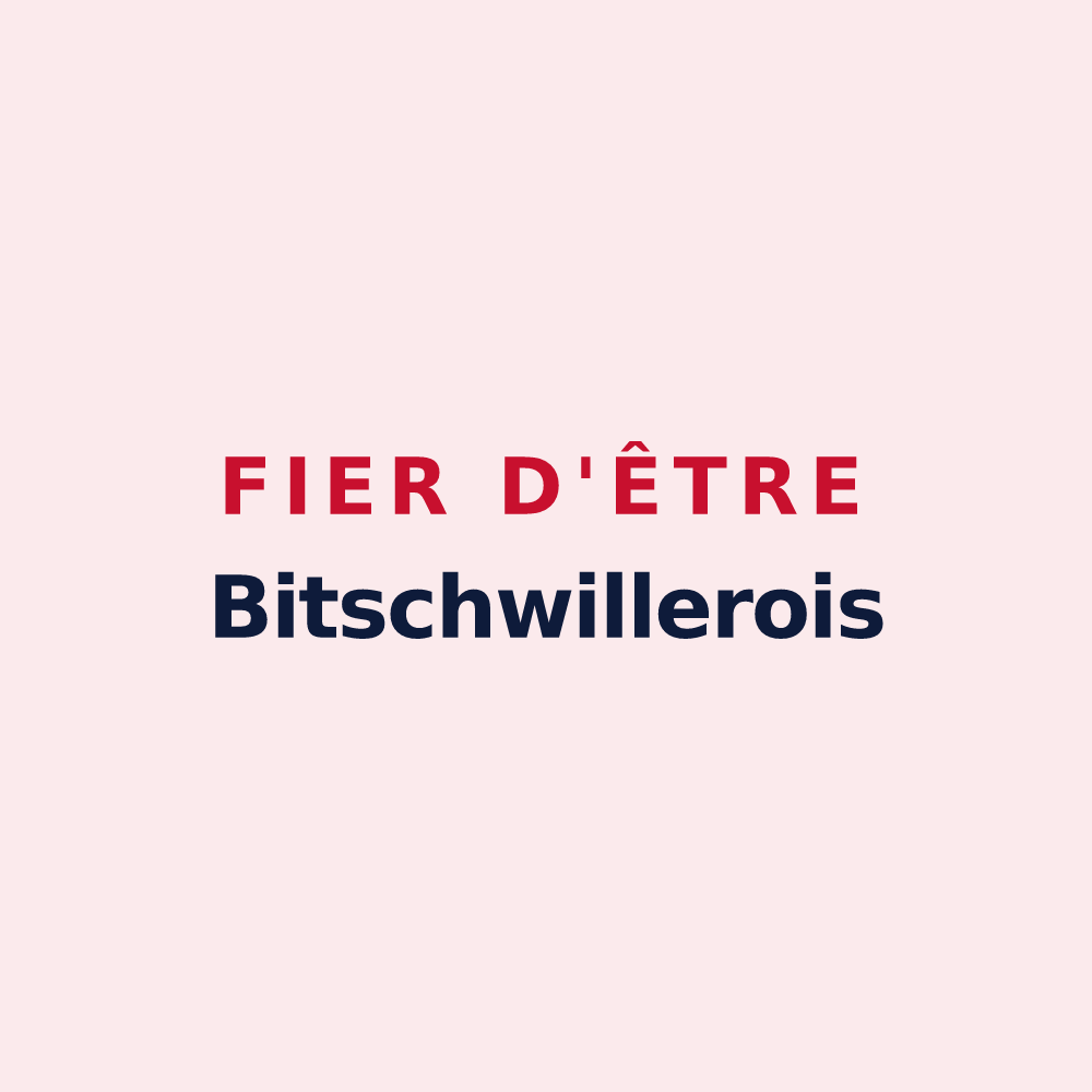 Magnet « Fier d'être Bitschwillerois » — design pour Bitschwiller-lès-Thann