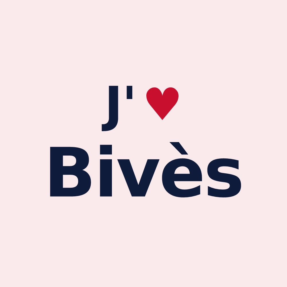 Magnet personnalisé Bivès — design J'aime Bivès