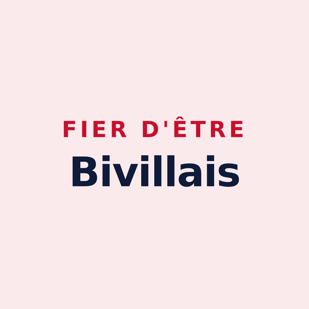 Magnet « Fier d'être Bivillais » — design pour Biville-la-Baignarde