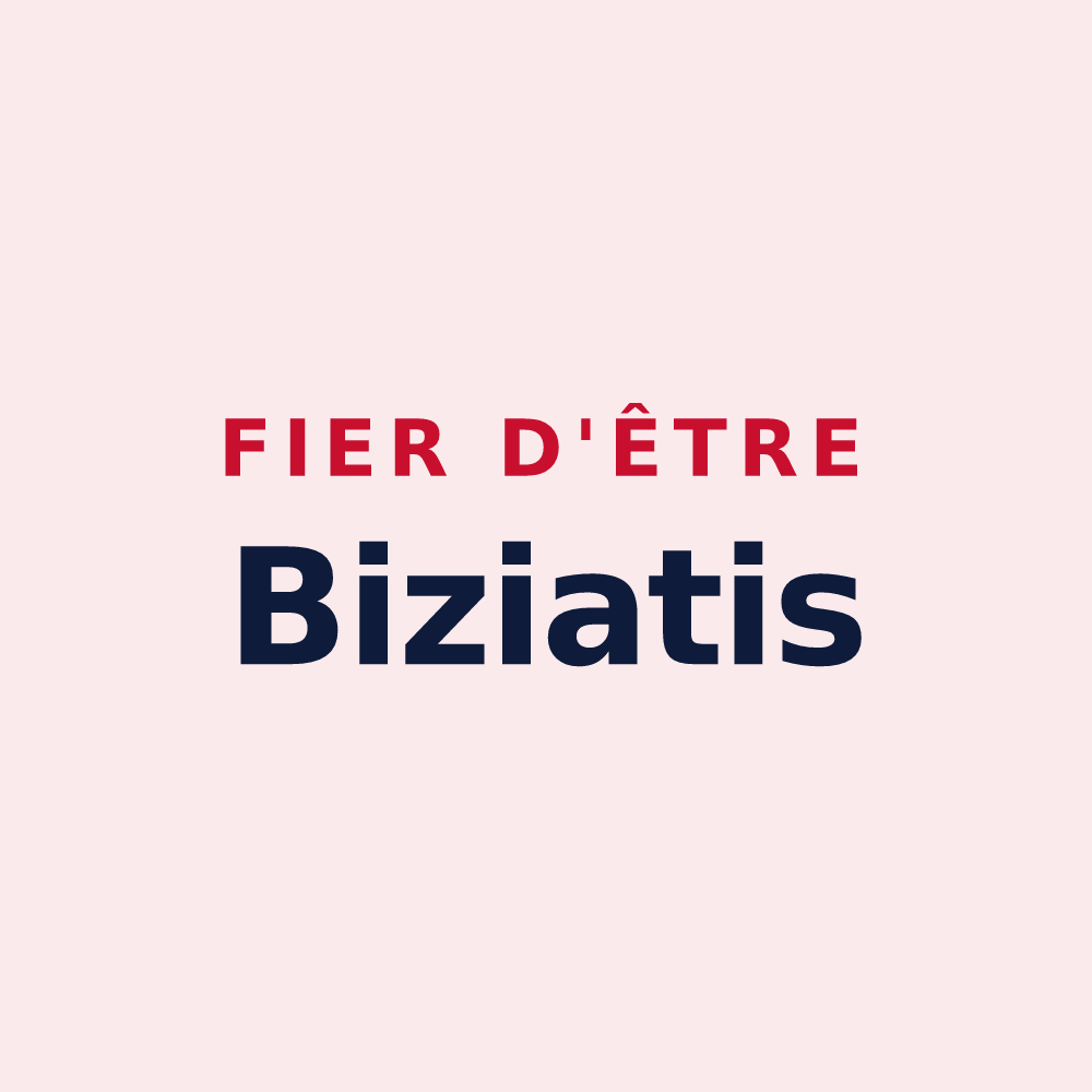 Magnet « Fier d'être Biziatis » — design pour Biziat