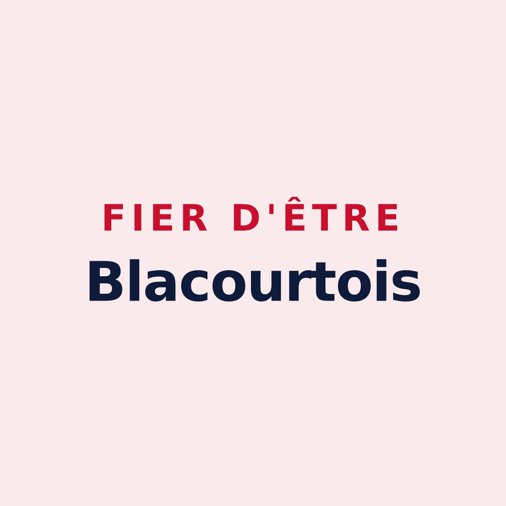Magnet « Fier d'être Blacourtois » — design pour Blacourt