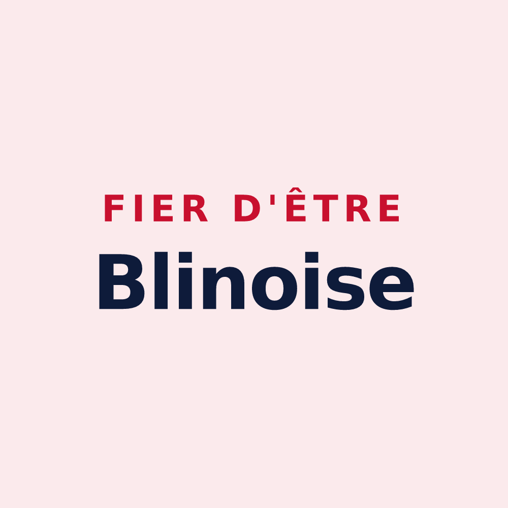 Magnet « Fier d'être Blinoise » — design pour Blain