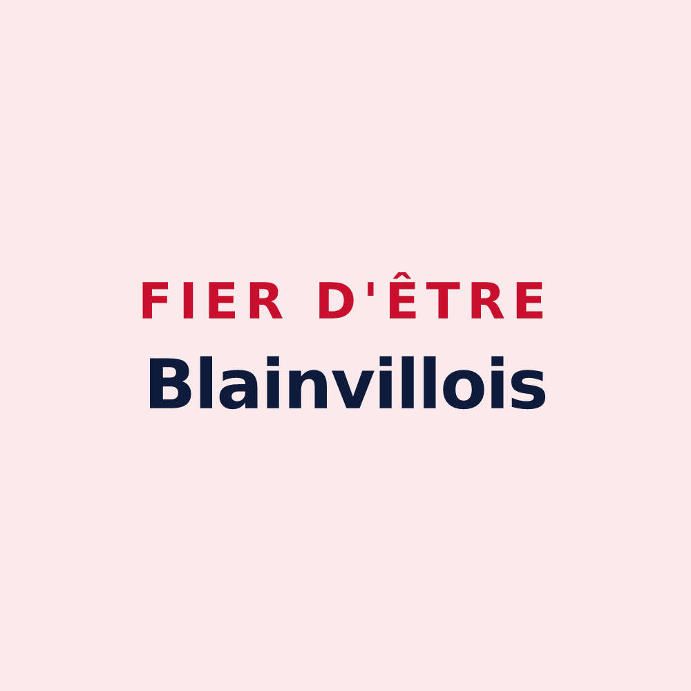 Magnet « Fier d'être Blainvillois » — design pour Blainville-sur-l'Eau