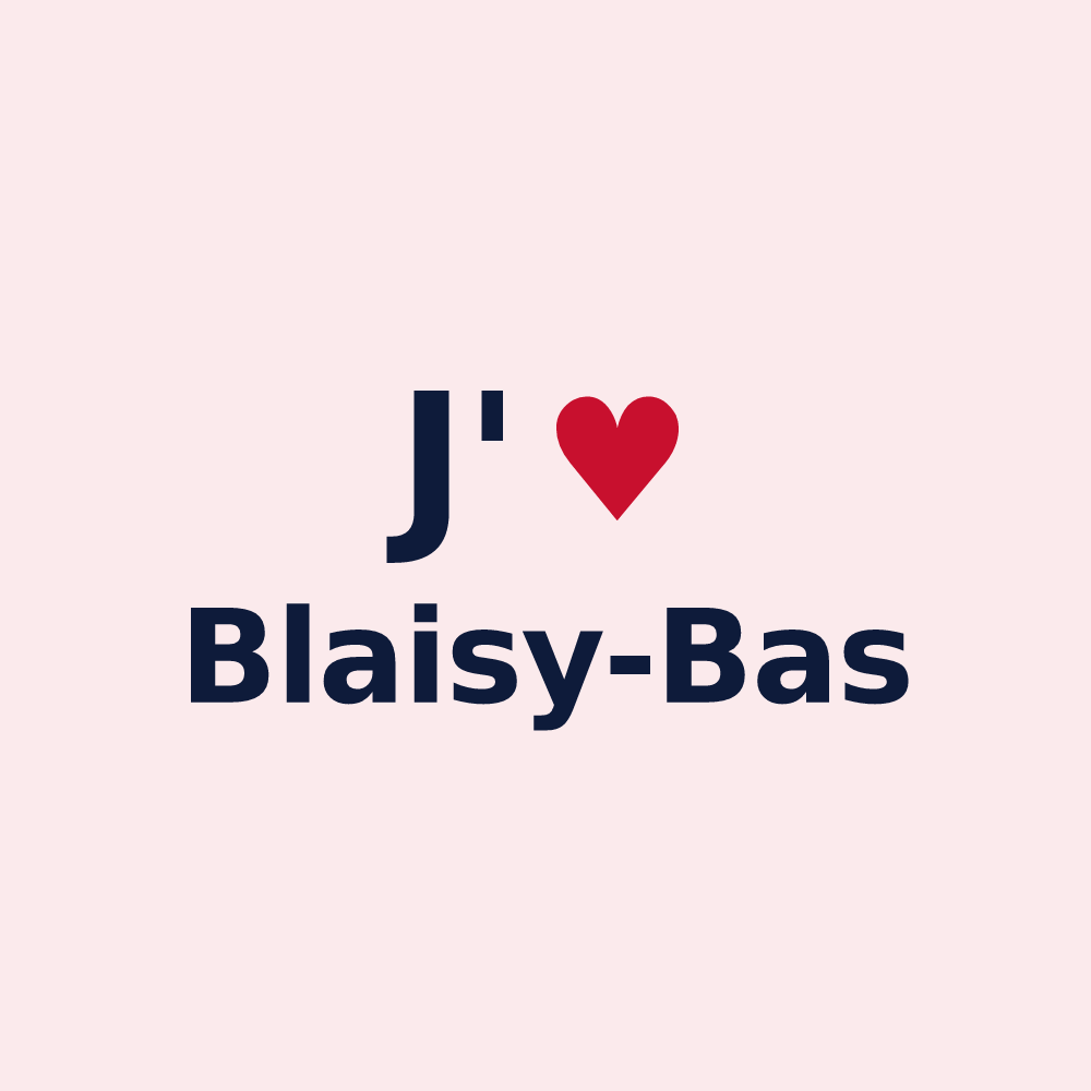 Magnet personnalisé Blaisy-Bas — design J'aime Blaisy-Bas