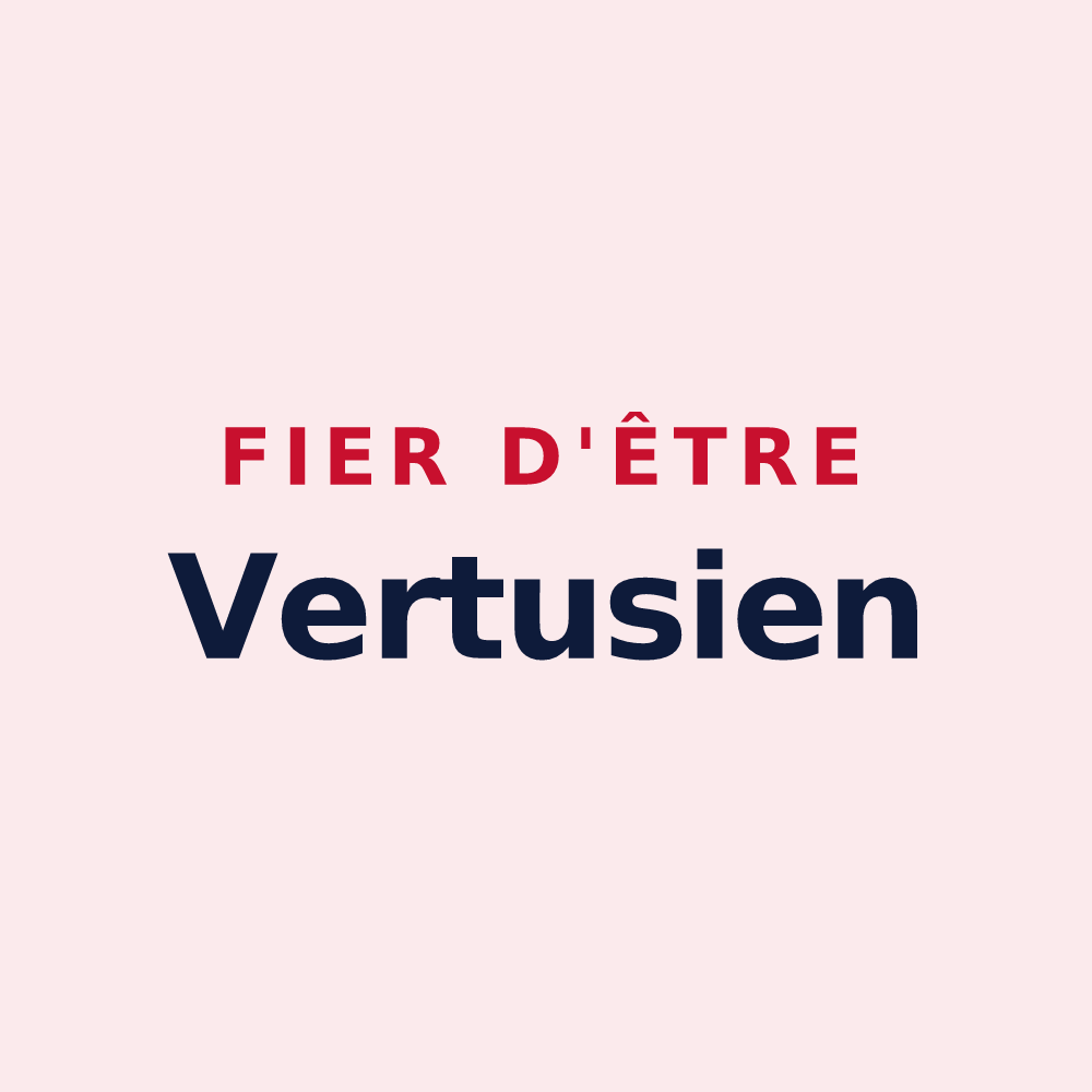 Magnet « Fier d'être Vertusien » — design pour Blancs-Coteaux