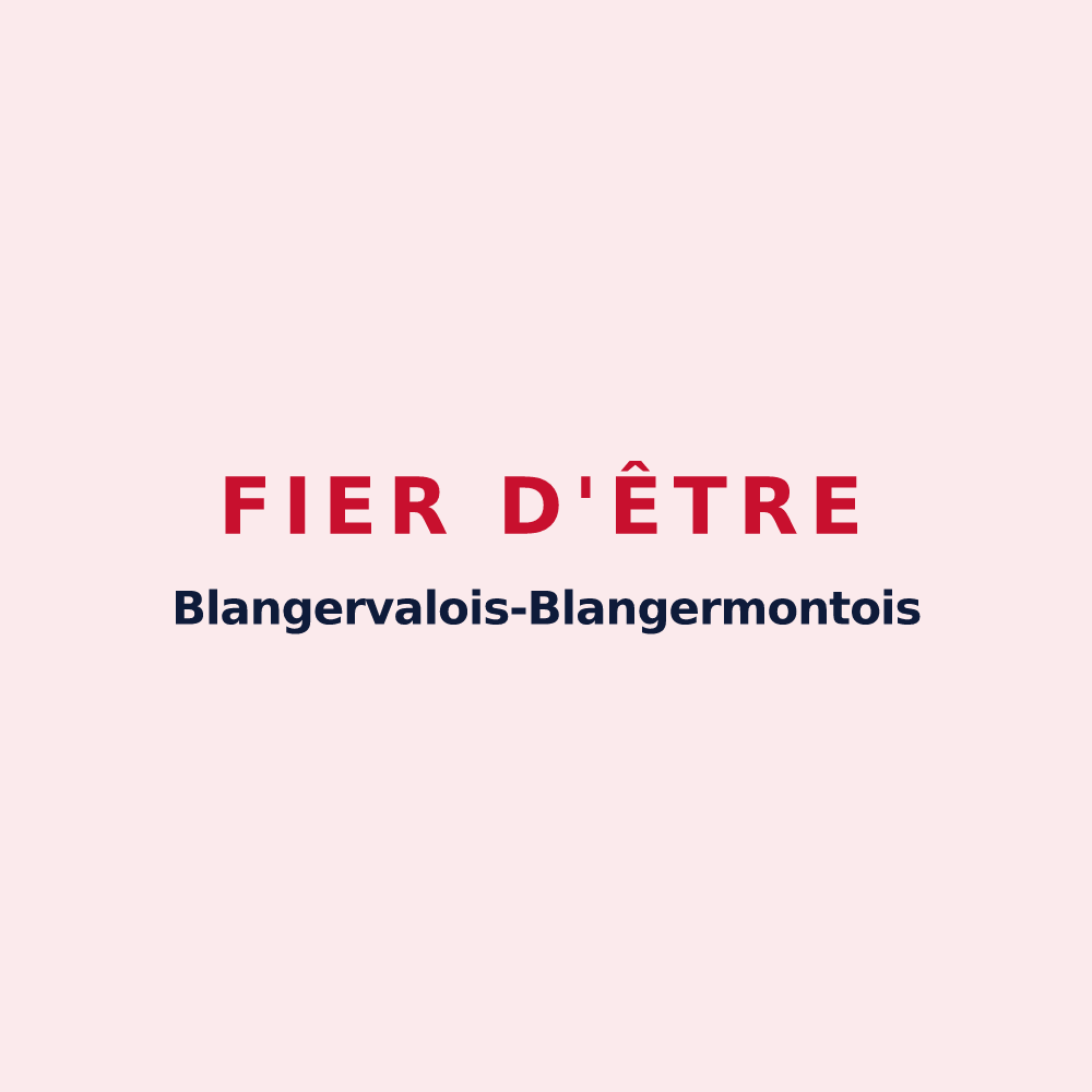 Magnet « Fier d'être Blangervalois-Blangermontois » — design pour Blangerval-Blangermont
