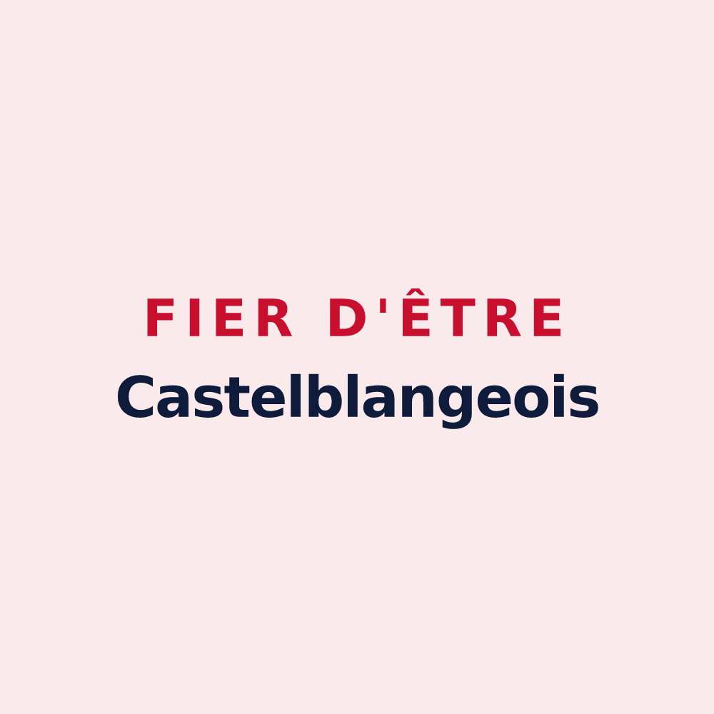 Magnet « Fier d'être Castelblangeois » — design pour Blangy-le-Château