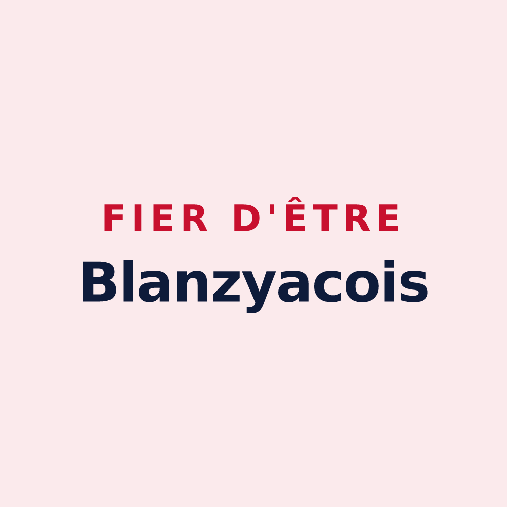 Magnet « Fier d'être Blanzyacois » — design pour Blanzy-lès-Fismes