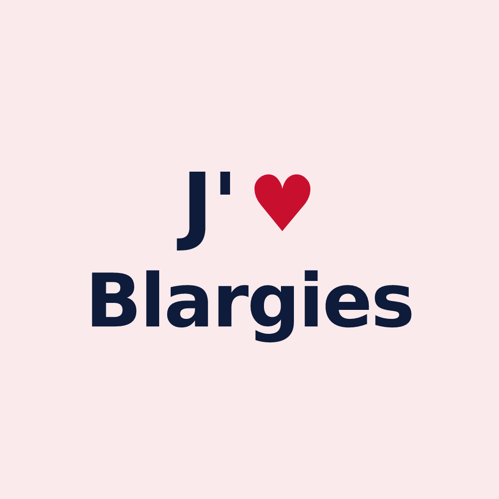 Magnet personnalisé Blargies — design J'aime Blargies