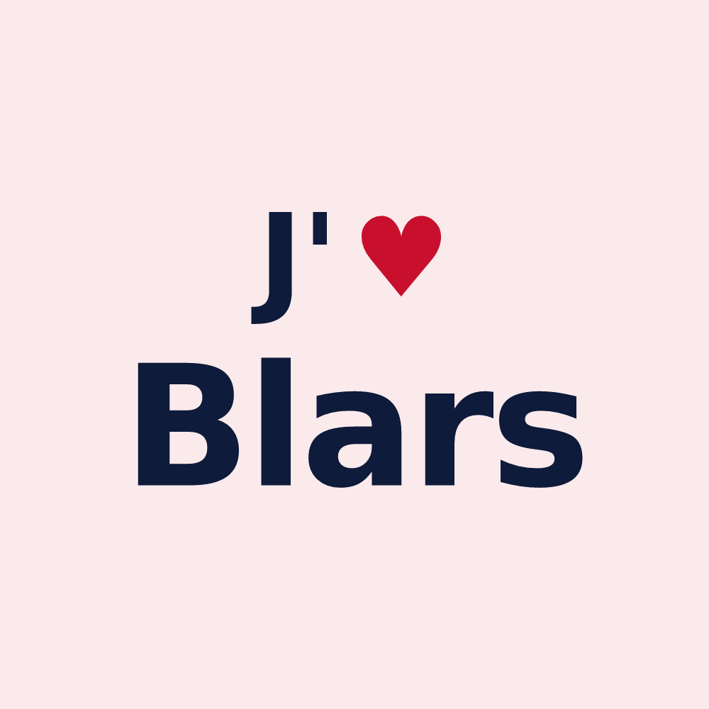 Magnet personnalisé Blars — design J'aime Blars